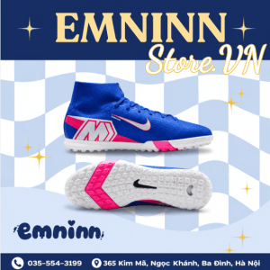 Giày Đá Bóng Sân Cỏ Nhân Tạo Nam Nike Mercurial Superfly 10 Academy TF màu xanh dương