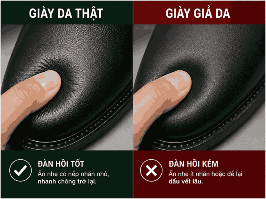Độ đàn hồi của giày da